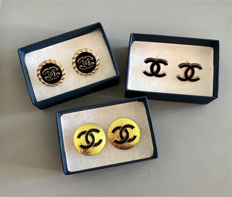 chanel buttons to earrings